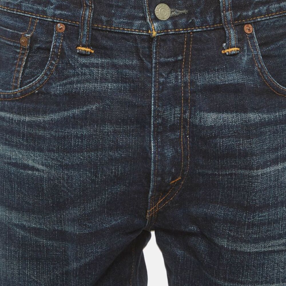 Ralph Lauren Blue Washed Denim Slim Fit Jeans Xl/waist 36" - Picture 4 of 7